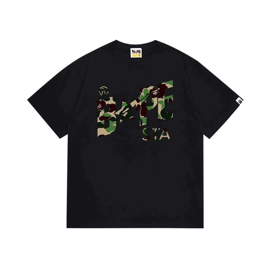 A Bathing Ape T-Shirts graphic logo — 116 black and green