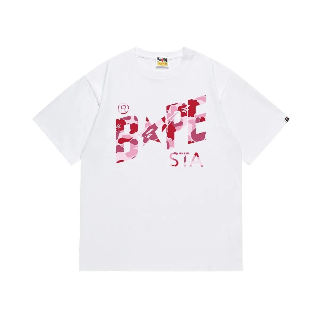 A Bathing Ape T-Shirts graphic logo — 116 white powder