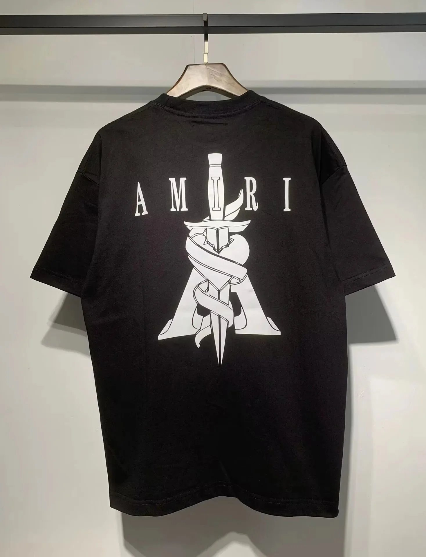 AMIRI T-Shirts Sword Graphic T-Shirt — 667 Black