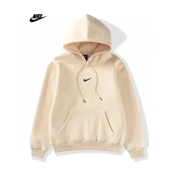 Nike Essential Swoosh Hoodie Beige Hoodie - 1