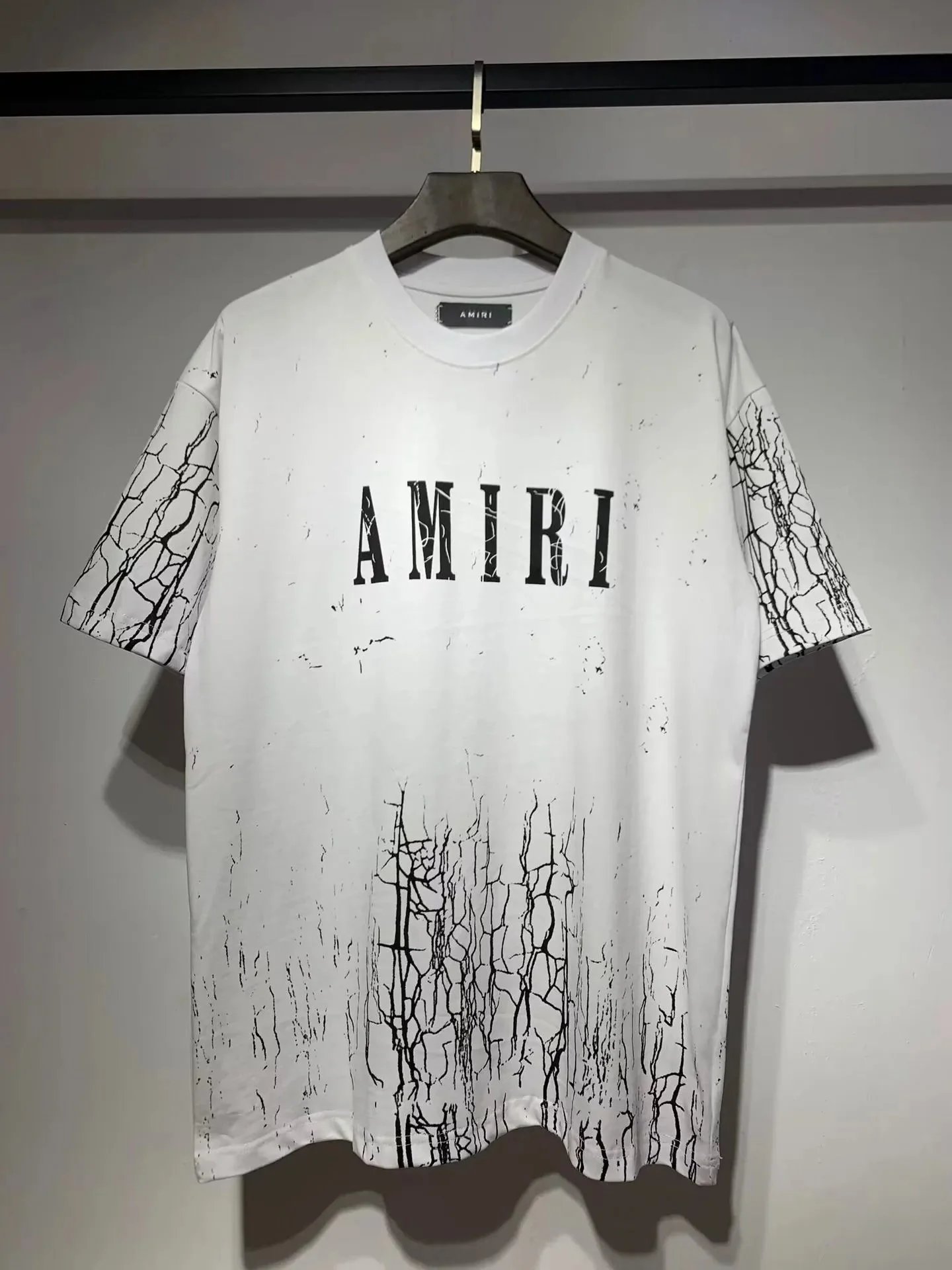 AMIRI T-Shirts Sword Graphic T-Shirt — 666 white