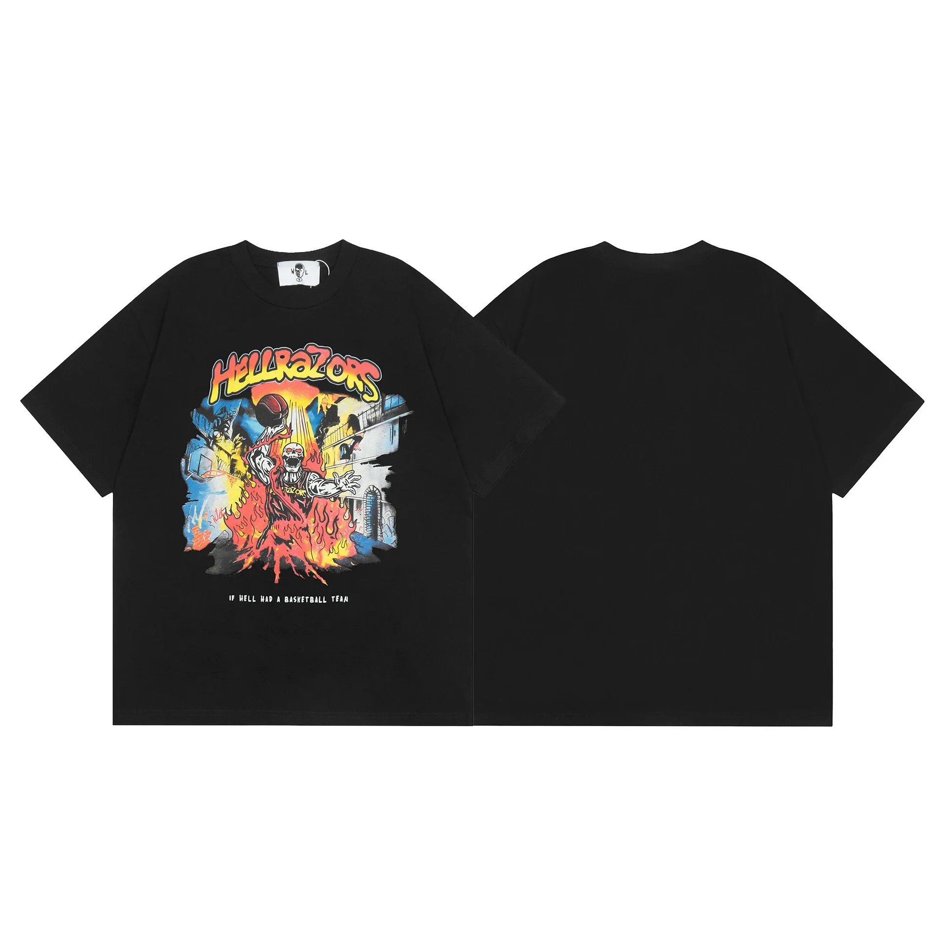 Hellrazors If Hell Had A Basketball Team Black T-Shirt - 1