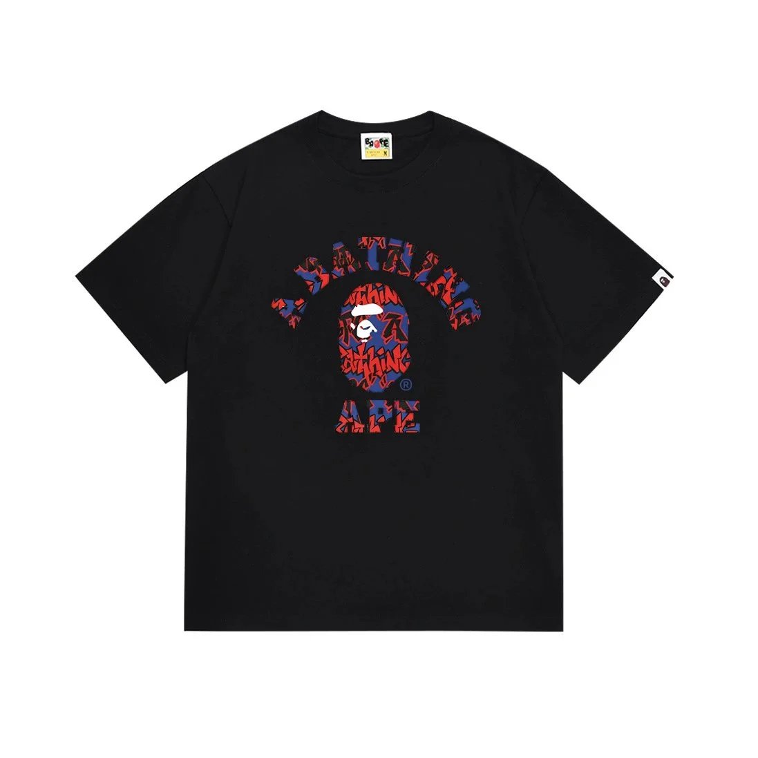 A Bathing Ape T-Shirts graphic logo — 123 black