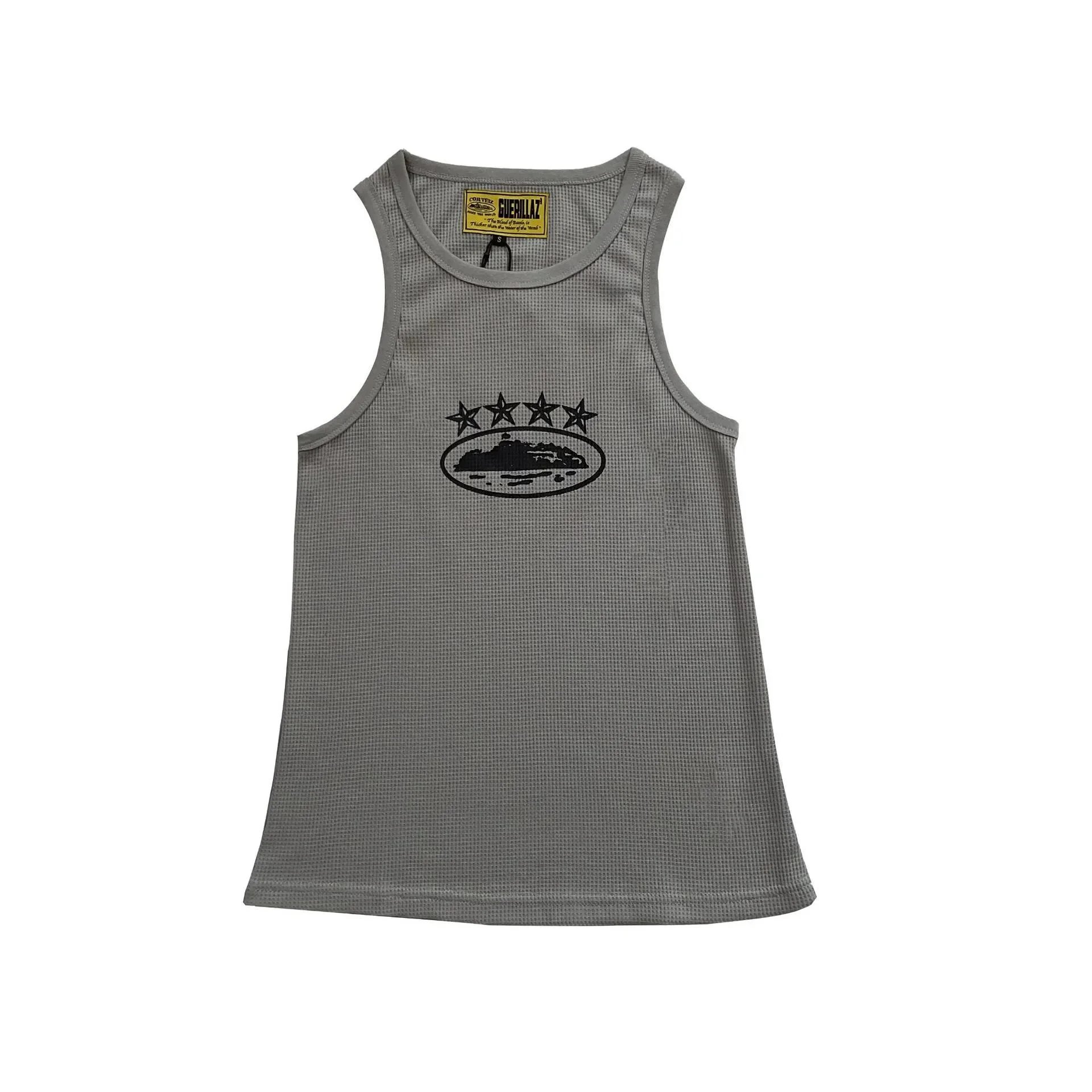 Corteiz Vests Ribbed Tank Top — 5095 gray