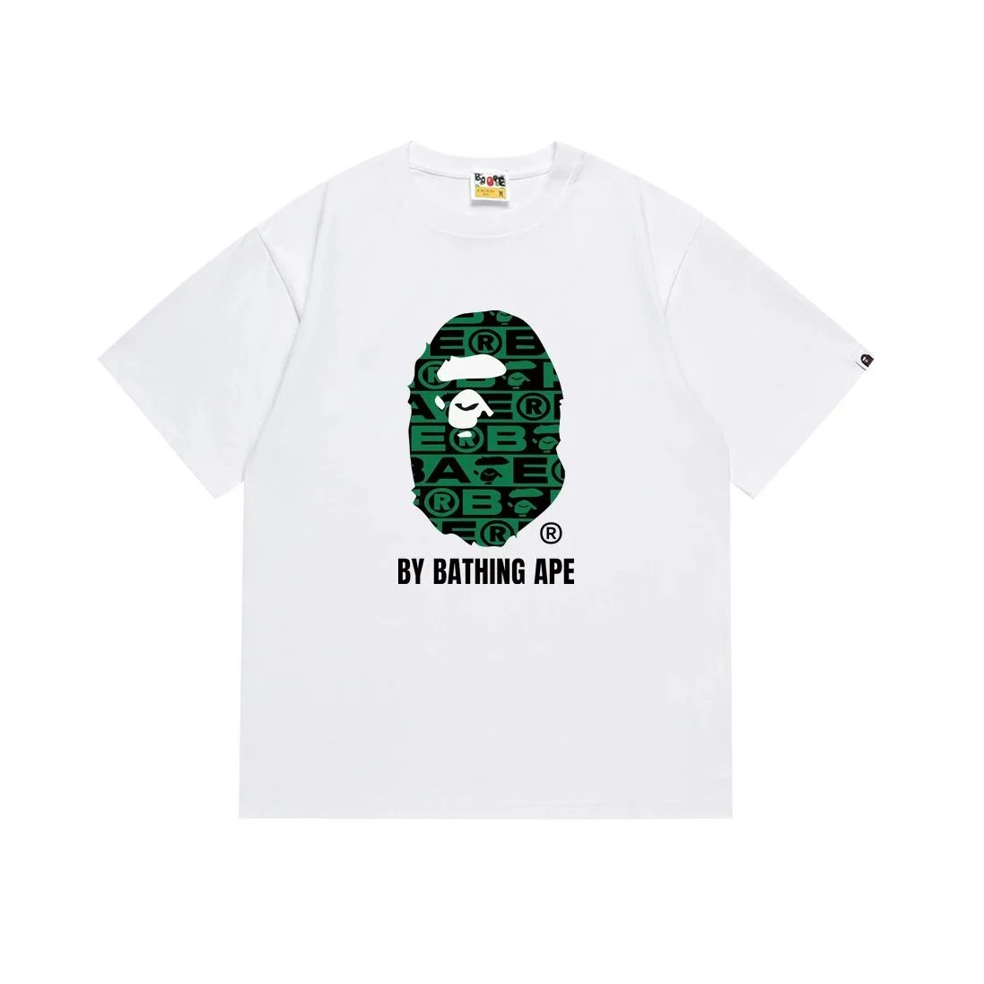 A Bathing Ape T-Shirts graphic logo — 120 white and green