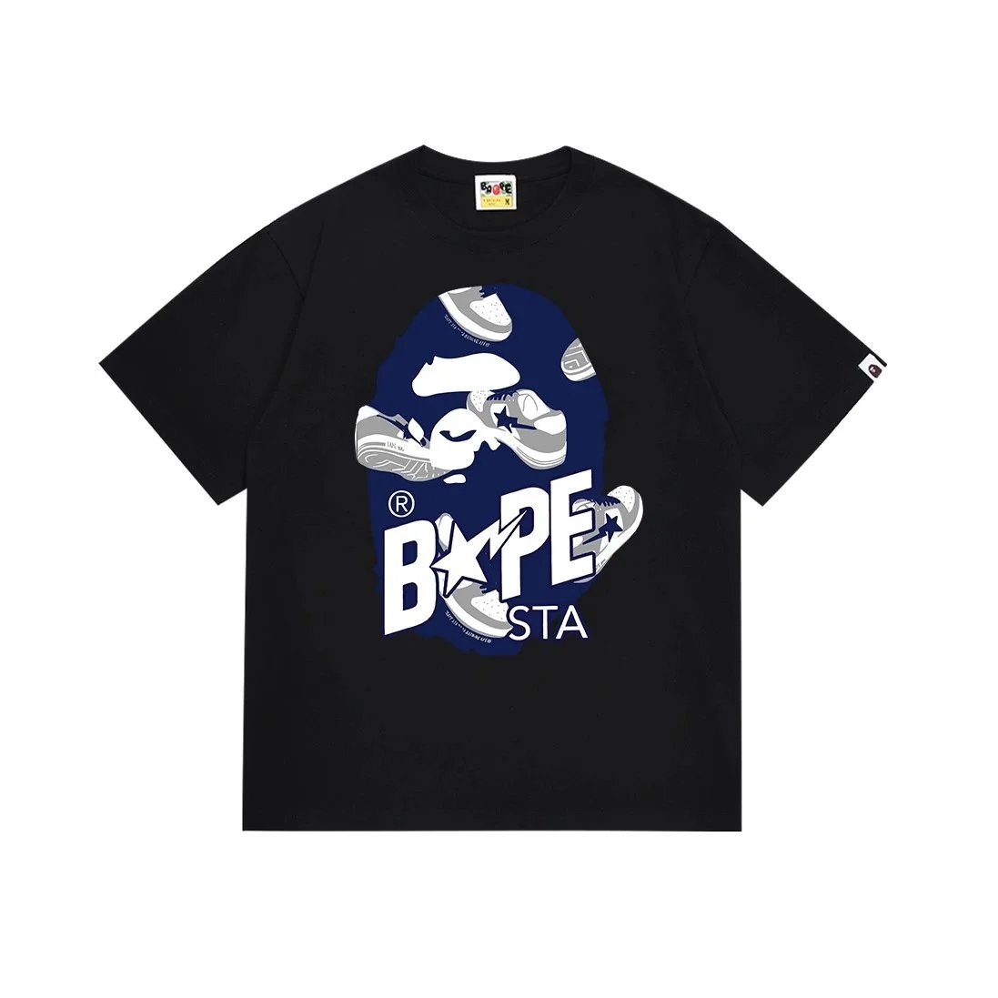 A Bathing Ape T-Shirts graphic logo — 111 black