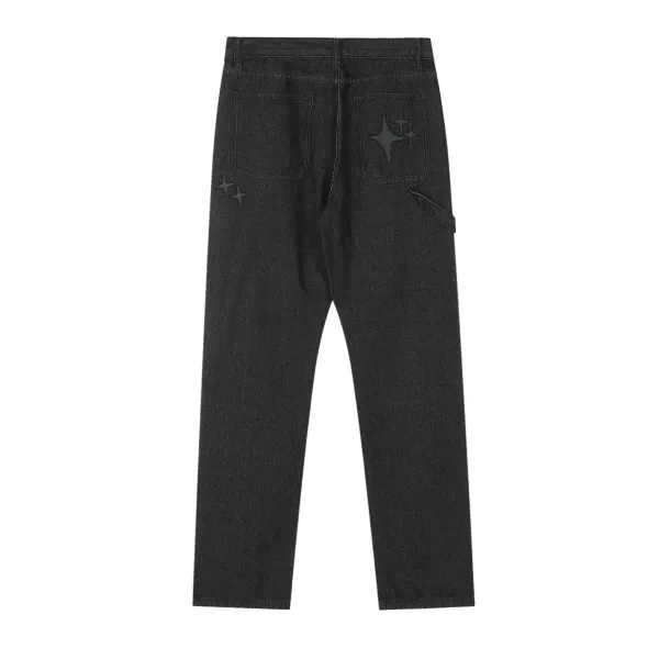 Gallery Dept. Star-Embroidered Black Denim Jeans - 25