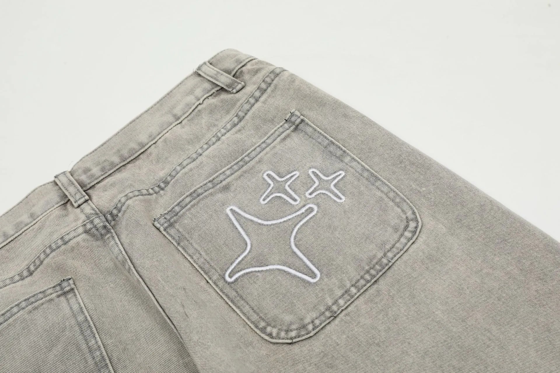 Gallery Dept. Star-Embroidered Black Denim Jeans - 13