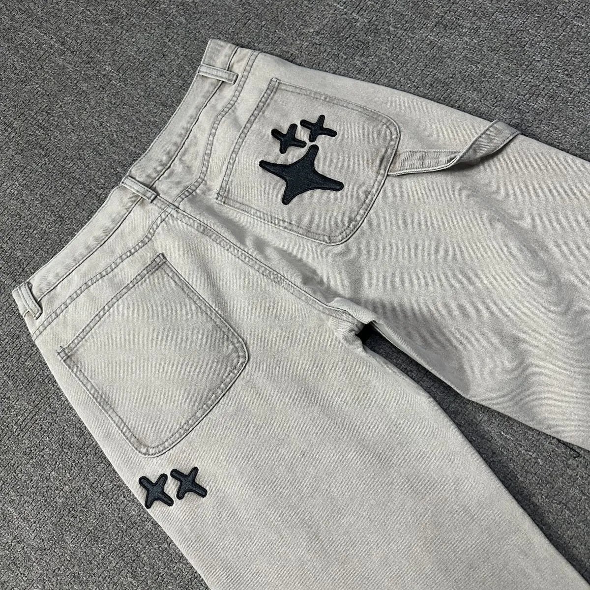 Gallery Dept. Star-Embroidered Black Denim Jeans - 46