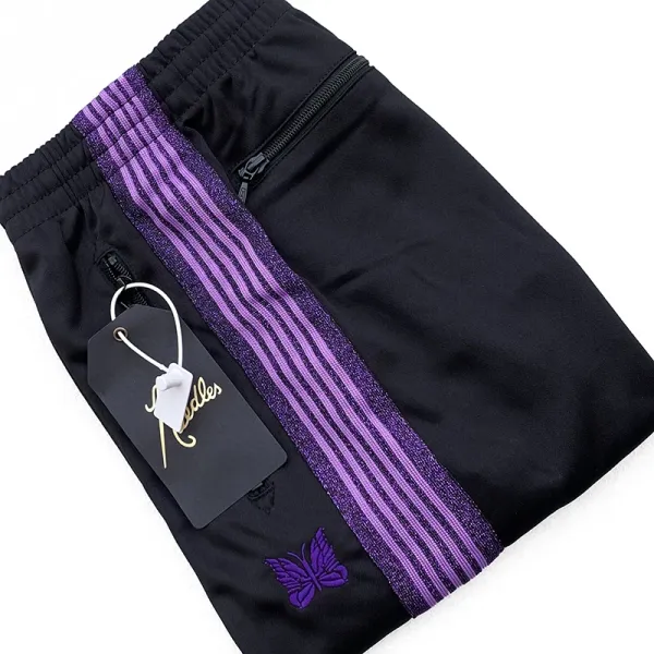 Off-White Butterfly Stripe Track Pants Black Beige Sweatpants - 21