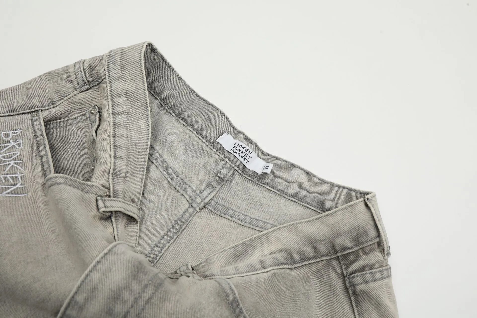 Gallery Dept. Star-Embroidered Black Denim Jeans - 12