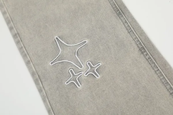 Gallery Dept. Star-Embroidered Black Denim Jeans - 18