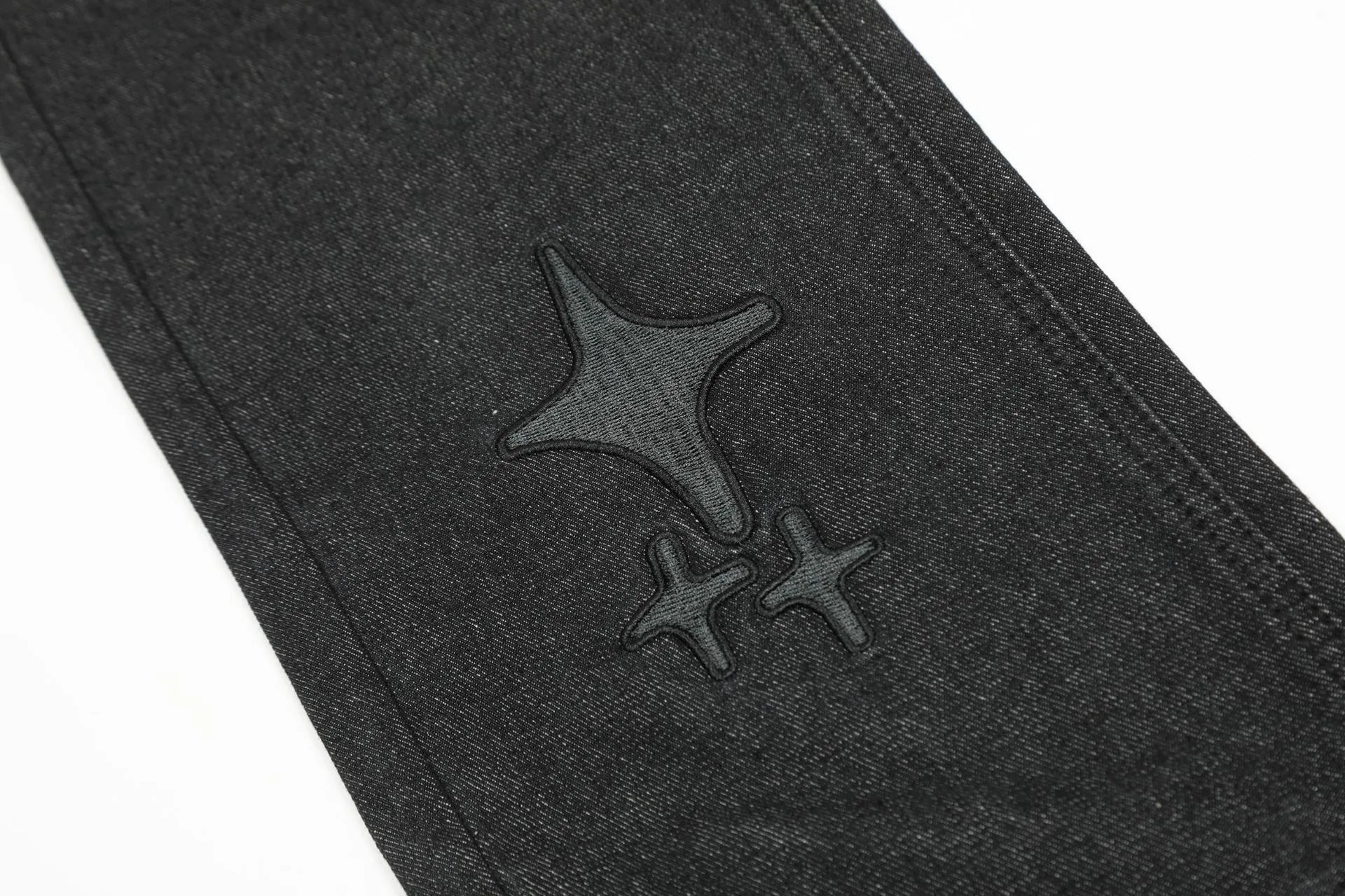Gallery Dept. Star-Embroidered Black Denim Jeans - 32