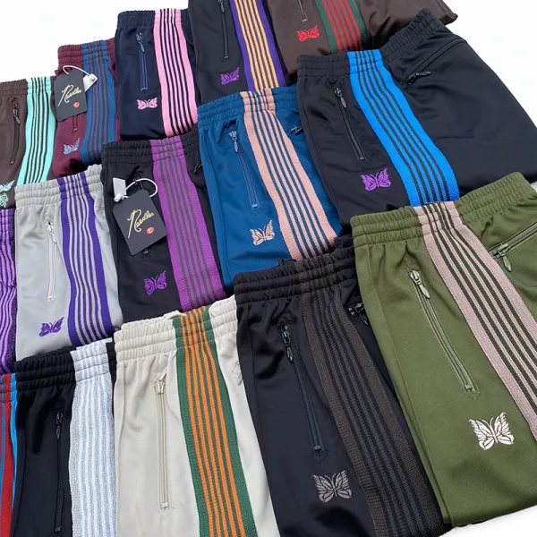 Off-White Butterfly Stripe Track Pants Black Beige Sweatpants - 13