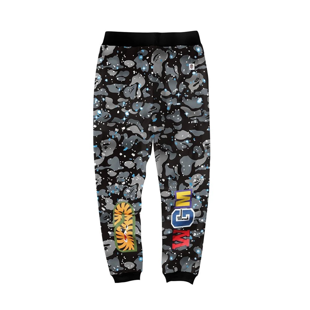 A Bathing Ape Shark Camo Sweatpants Gray - 41