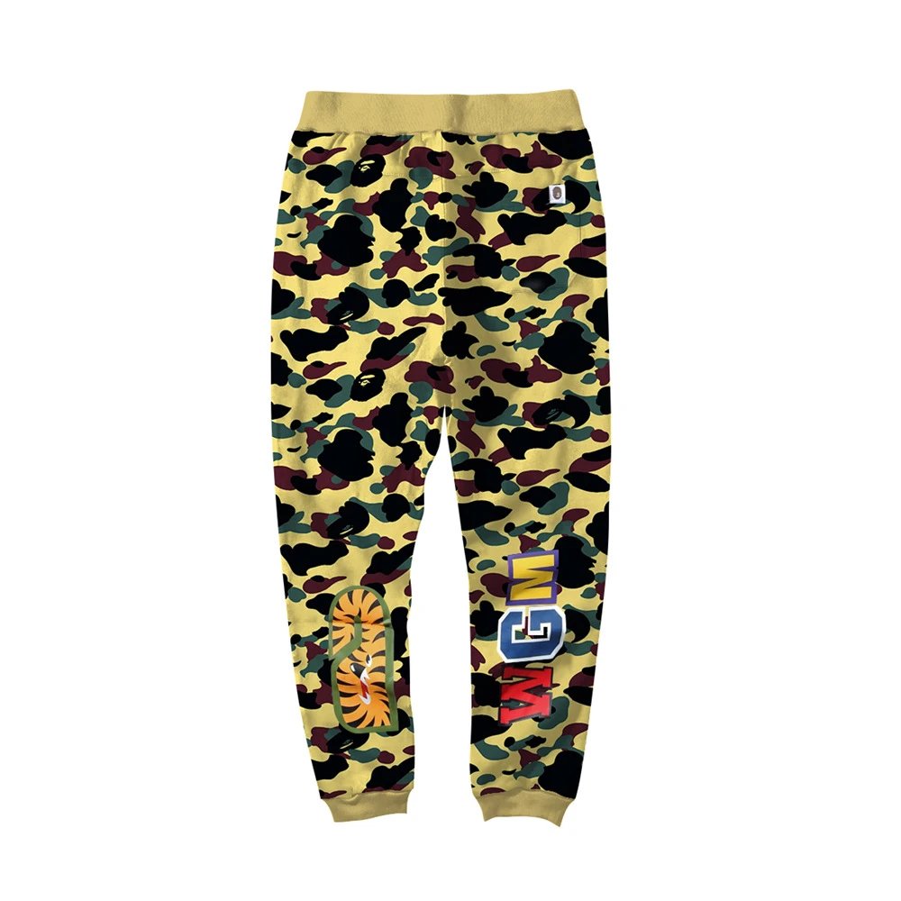 A Bathing Ape Shark Camo Sweatpants Gray - 26