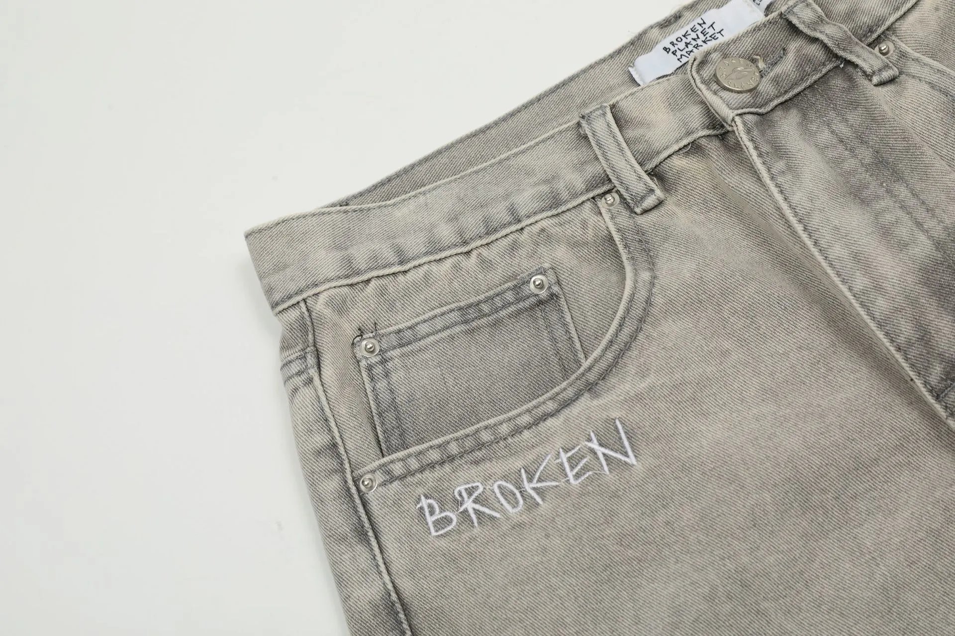Gallery Dept. Star-Embroidered Black Denim Jeans - 22