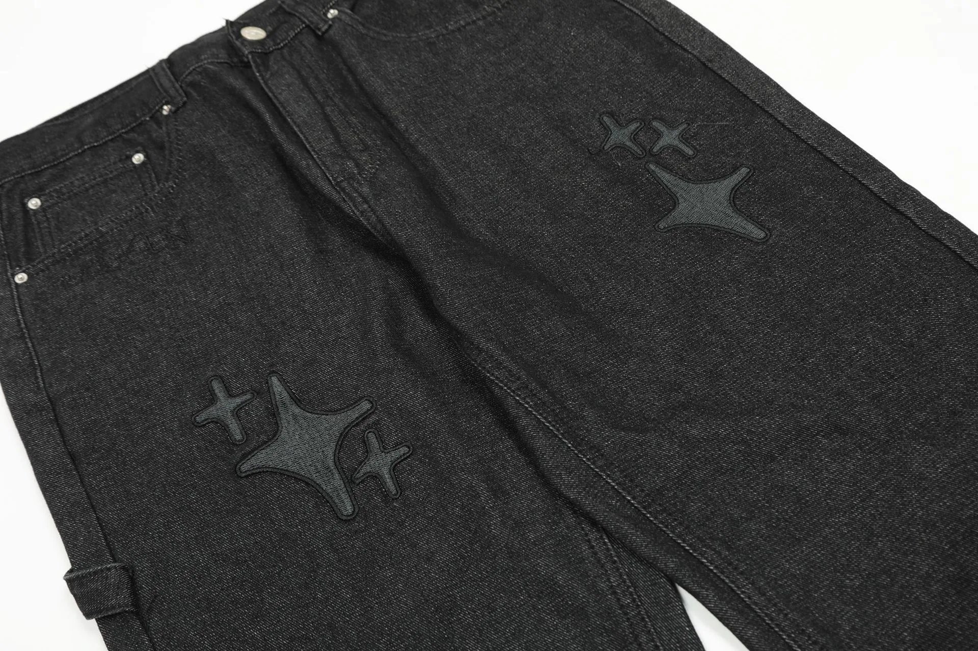 Gallery Dept. Star-Embroidered Black Denim Jeans - 35