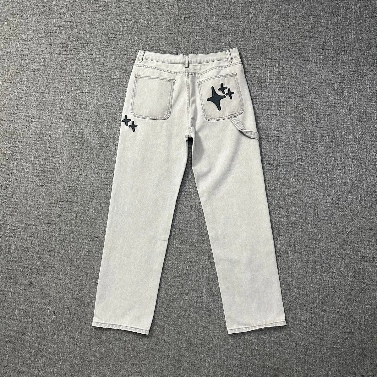 Gallery Dept. Star-Embroidered Black Denim Jeans - 42