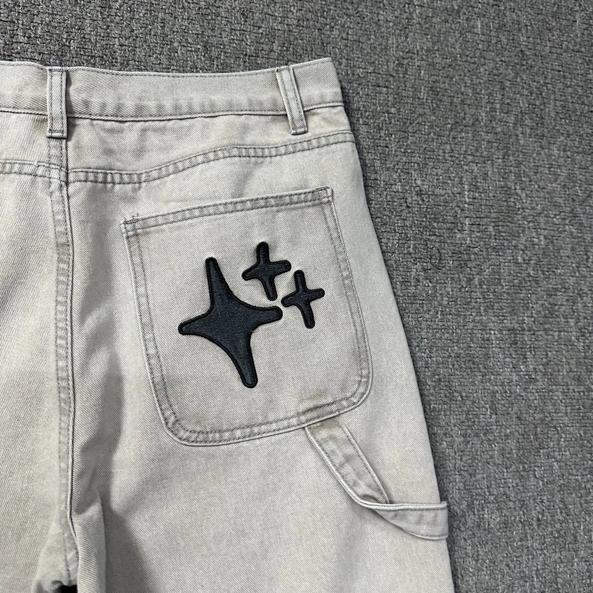 Gallery Dept. Star-Embroidered Black Denim Jeans - 49