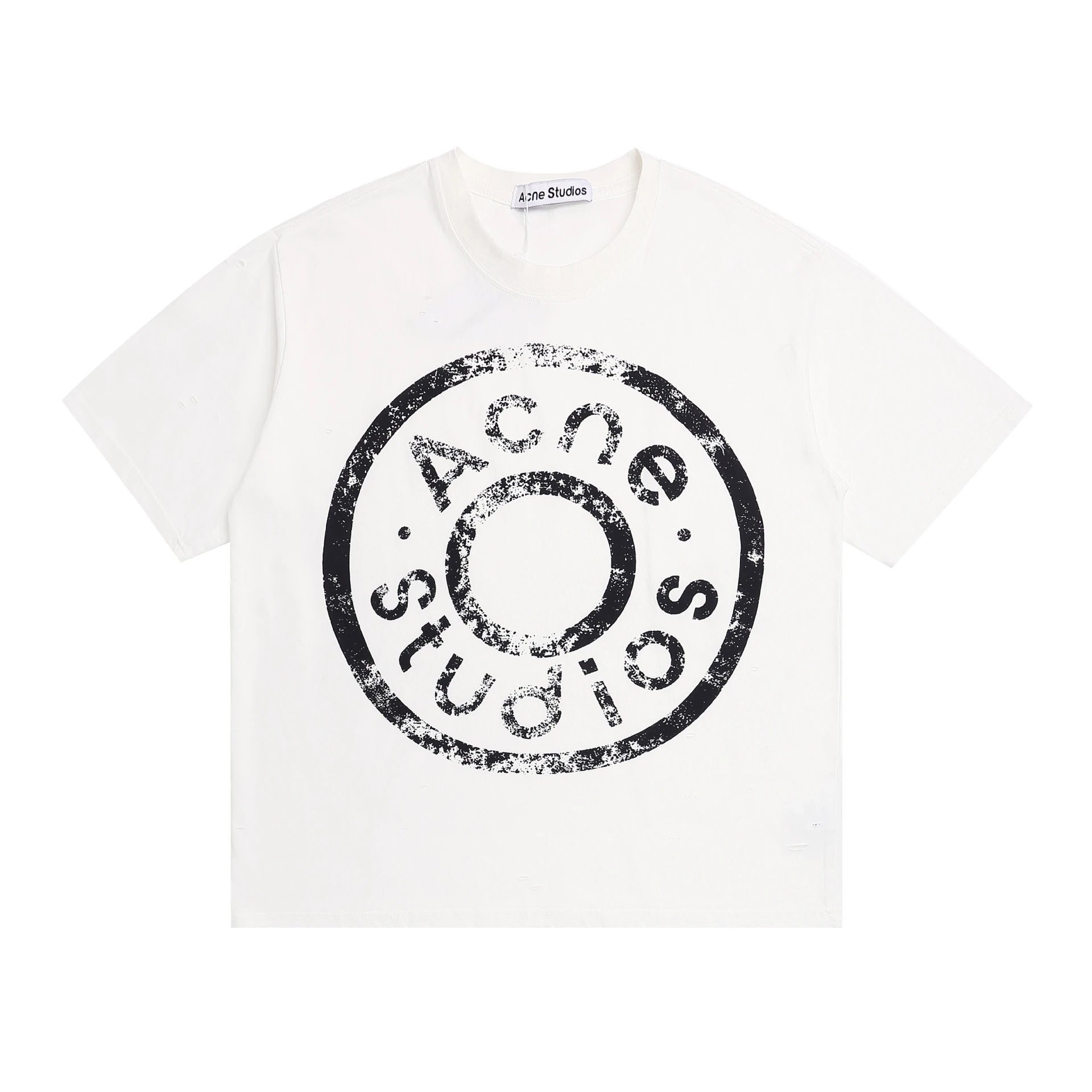 Acne Studios Stamp Logo T-shirt Off White