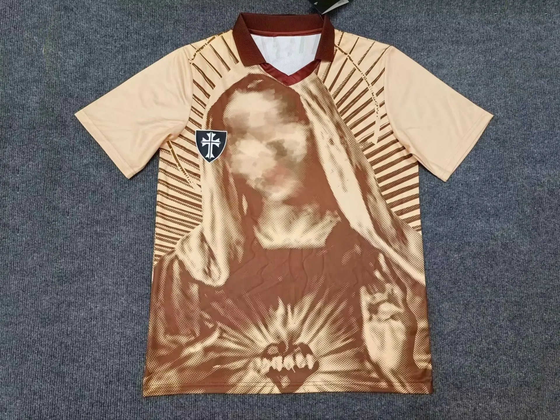 CBF Football Jerseys Brazil Special Edition Graphic Jersey — 2526 Brazilian American street hip-hop mud color
