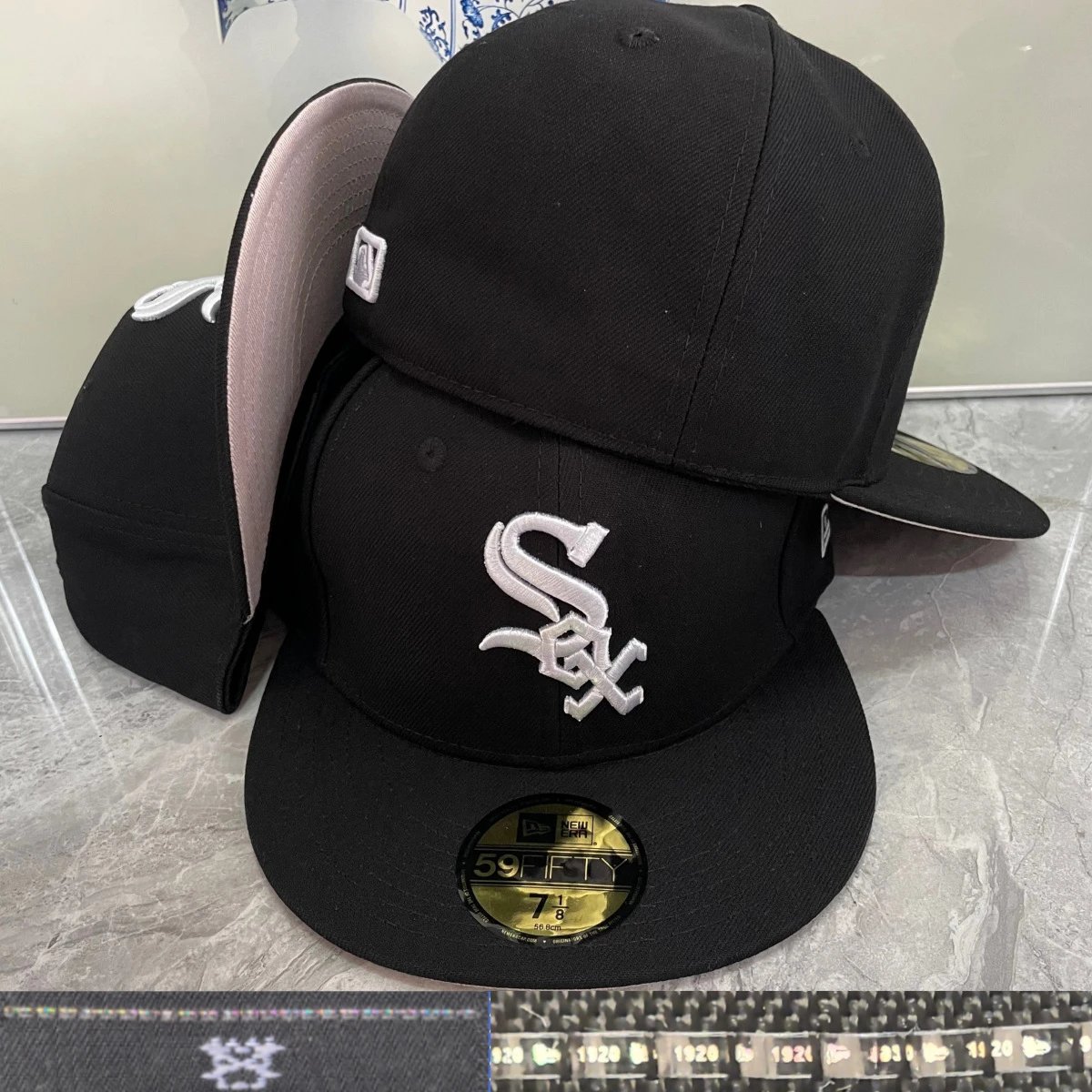 New Era Hats 59FIFTY Fitted Baseball Cap — White Sox 1