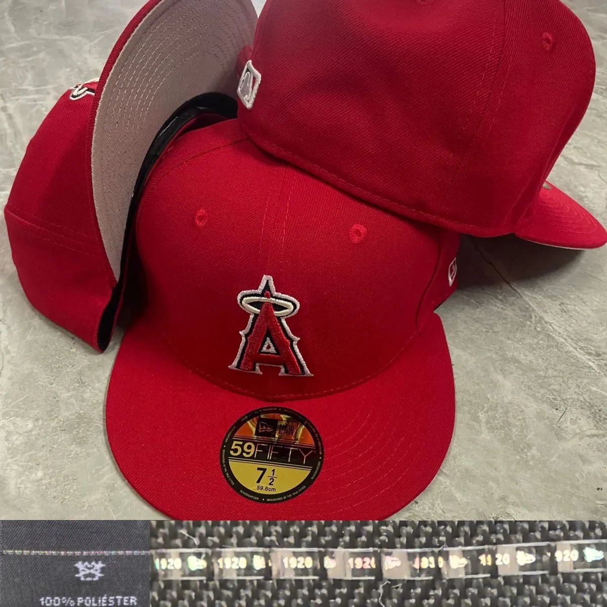 New Era Hats 59FIFTY Fitted Baseball Cap — Angels team 1