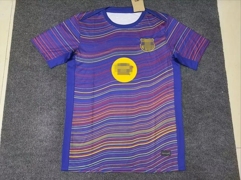 Unbranded Football Jerseys Short-Sleeve Special Edition Jersey — 2526 Barcelona colorful training suit