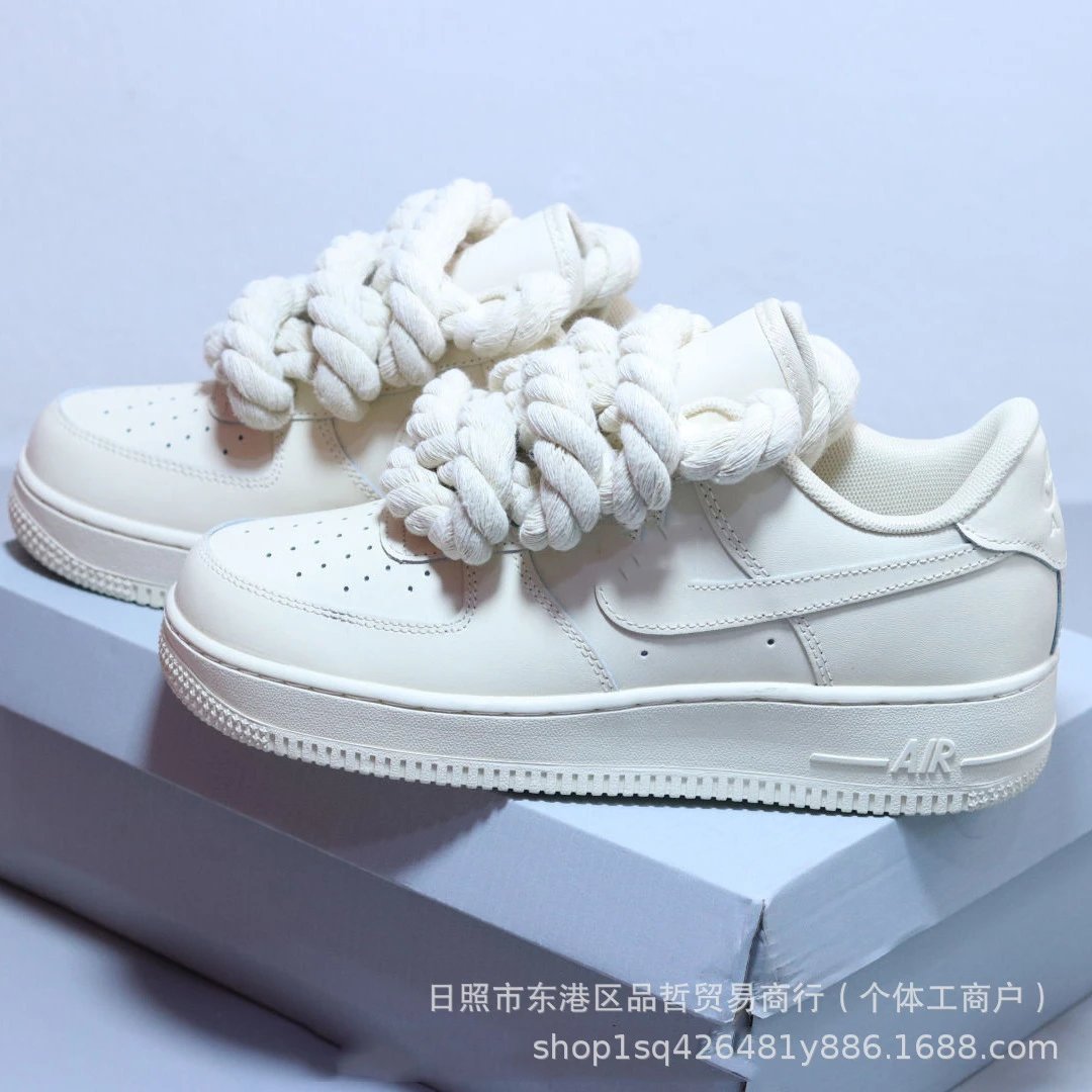 Nike Sneakers Air Force 1 Low with thick rope laces image 5