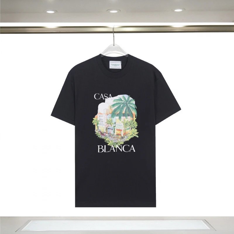 Casablanca T-Shirts Graphic Print — 866 Black