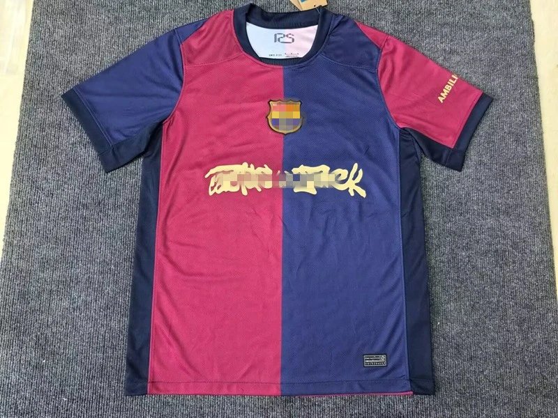 Unbranded Football Jerseys Short-Sleeve Special Edition Jersey — 2425 Barcelona home music ads