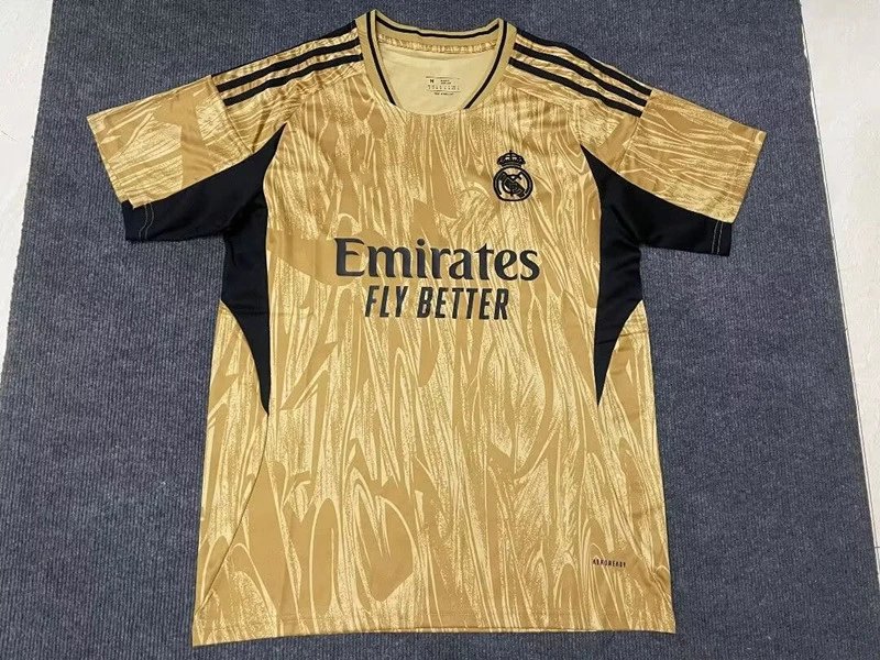 Unbranded Football Jerseys Short-Sleeve Special Edition Jersey — 2526 Real Madrid Golden Special Edition