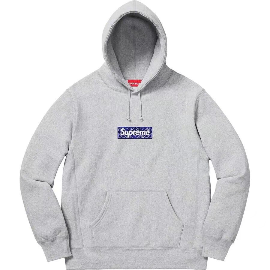 Supreme Hoodies & Sweatshirts Logo Appliqué Camouflage Hooded Sweatshirt — E513 gray