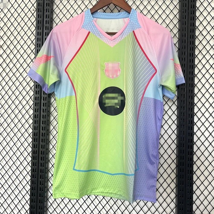 Unbranded Football Jerseys Short-Sleeve Special Edition Jersey — 2526 Barcelona Fluorescent Green Concept Version