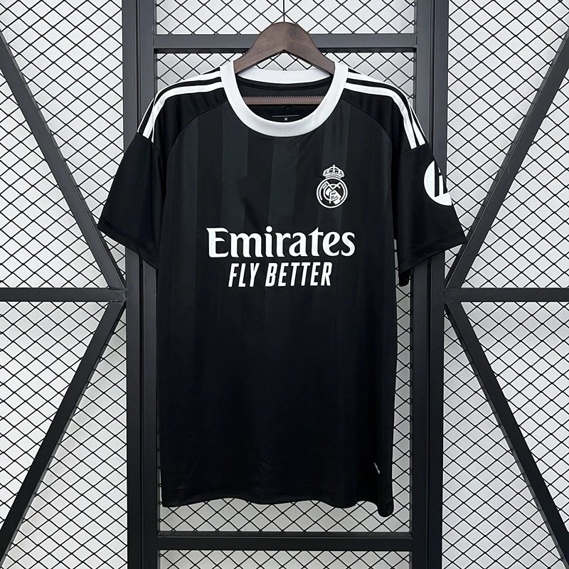 Unbranded Football Jerseys Short-Sleeve Special Edition Jersey — 2526 Real Madrid Black Goalkeeper
