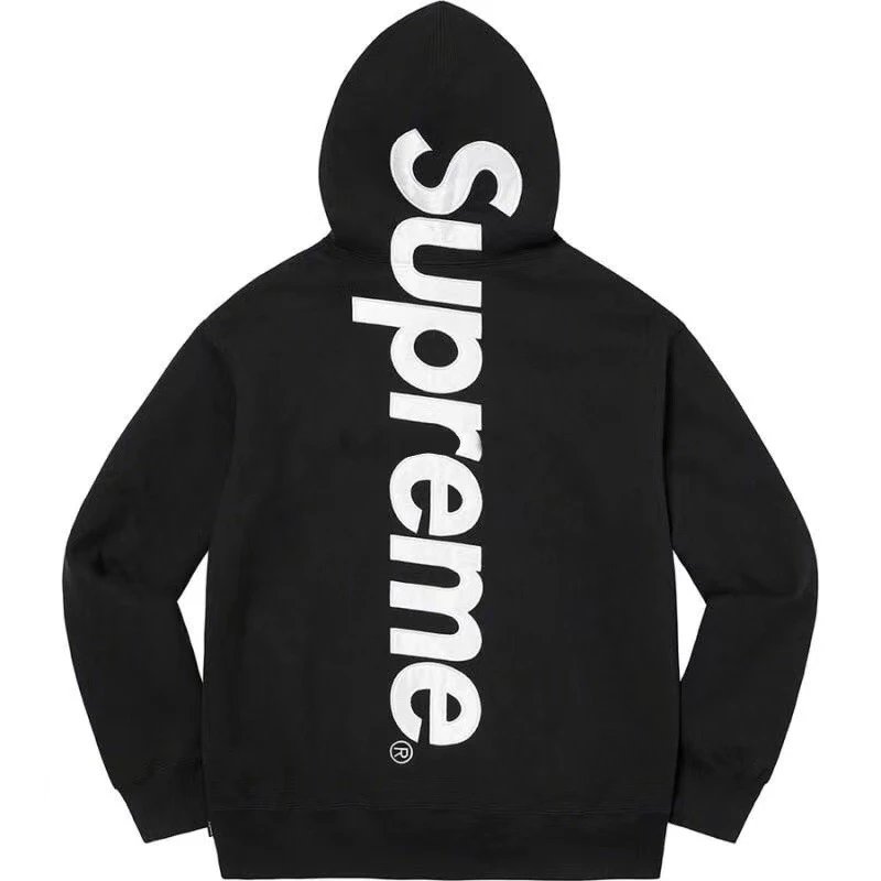 Supreme Hoodies & Sweatshirts Logo Appliqué Camouflage Hooded Sweatshirt — E550 black