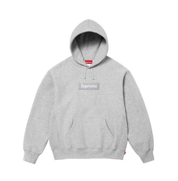 Supreme Hoodies & Sweatshirts Logo Appliqué Camouflage Hooded Sweatshirt — E586 gray