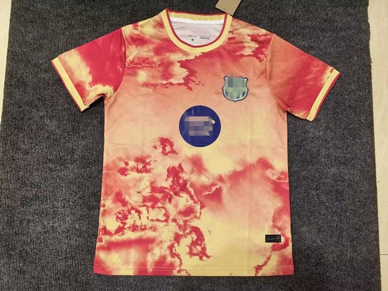 Unbranded Football Jerseys Short-Sleeve Special Edition Jersey — 2526 Barca Red Special Edition