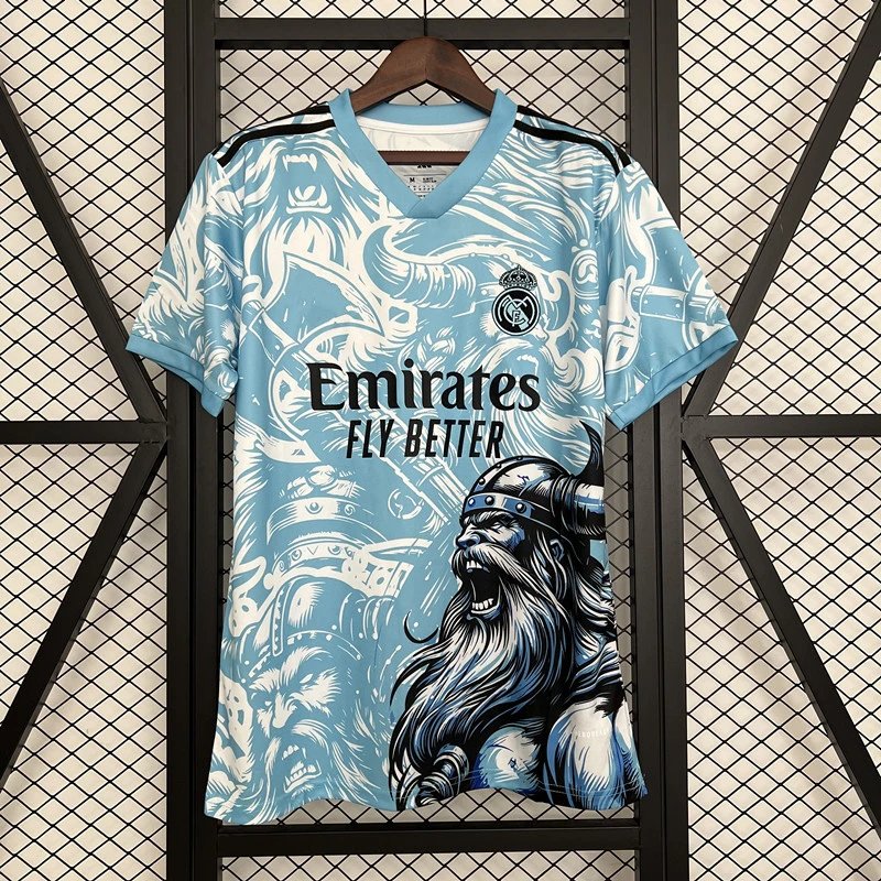 Unbranded Football Jerseys Short-Sleeve Special Edition Jersey — 2526 Real Madrid gray polo shirt