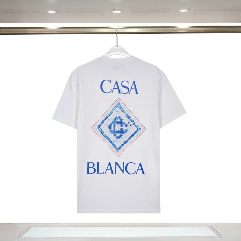 Casablanca T-Shirts Graphic Print — 832 front and back printed white