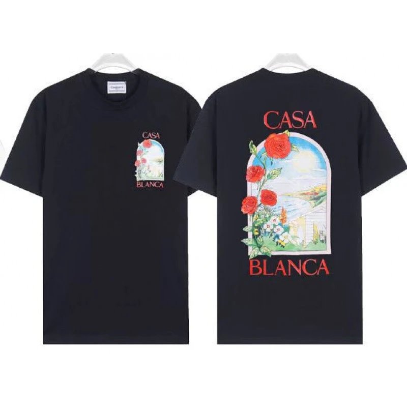 Casablanca T-Shirts Graphic Print — 833 Black