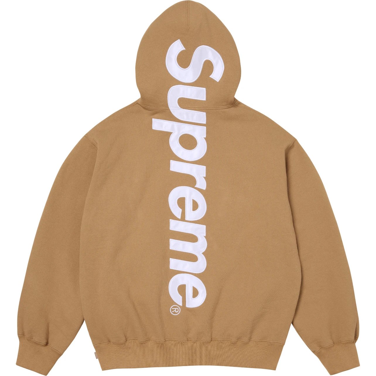 Supreme Hoodies & Sweatshirts Logo Appliqué Camouflage Hooded Sweatshirt — E550 khaki color