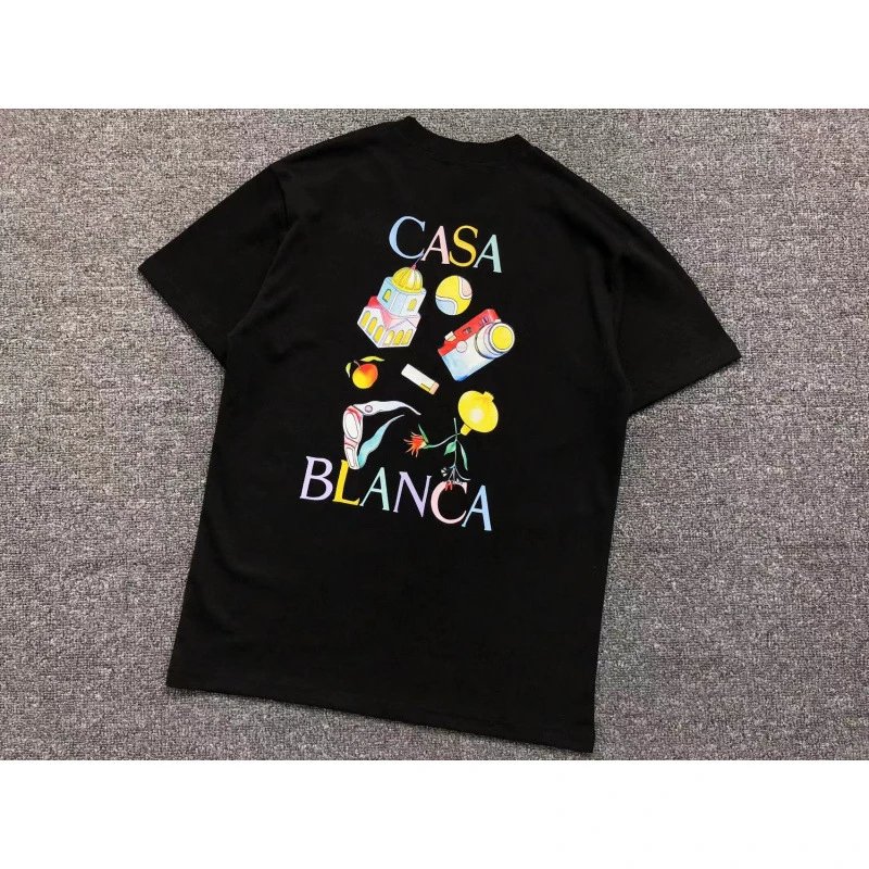 Casablanca T-Shirts Graphic Print — 880 black