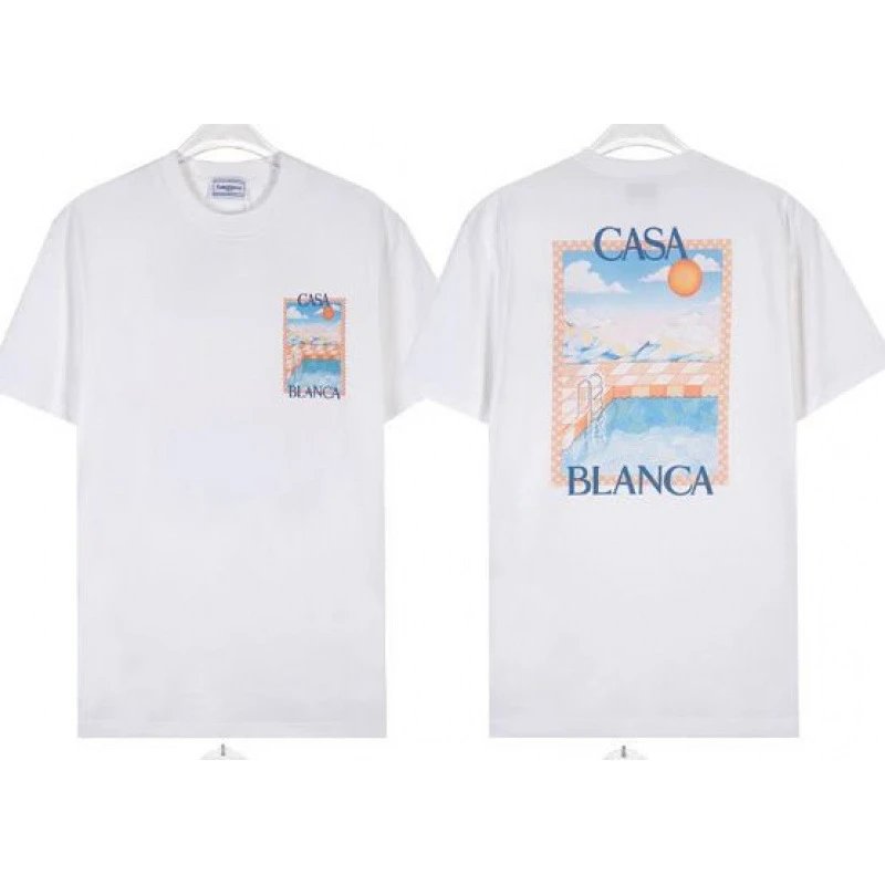 Casablanca T-Shirts Graphic Print — 830 white