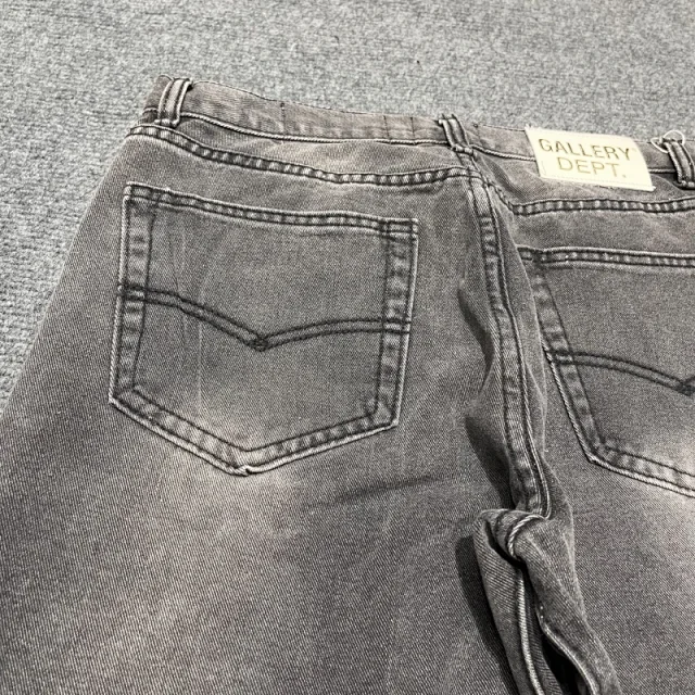 Unbranded Jeans Washed Flared with Contrast Side Panels and Raw Hem product detail image 26