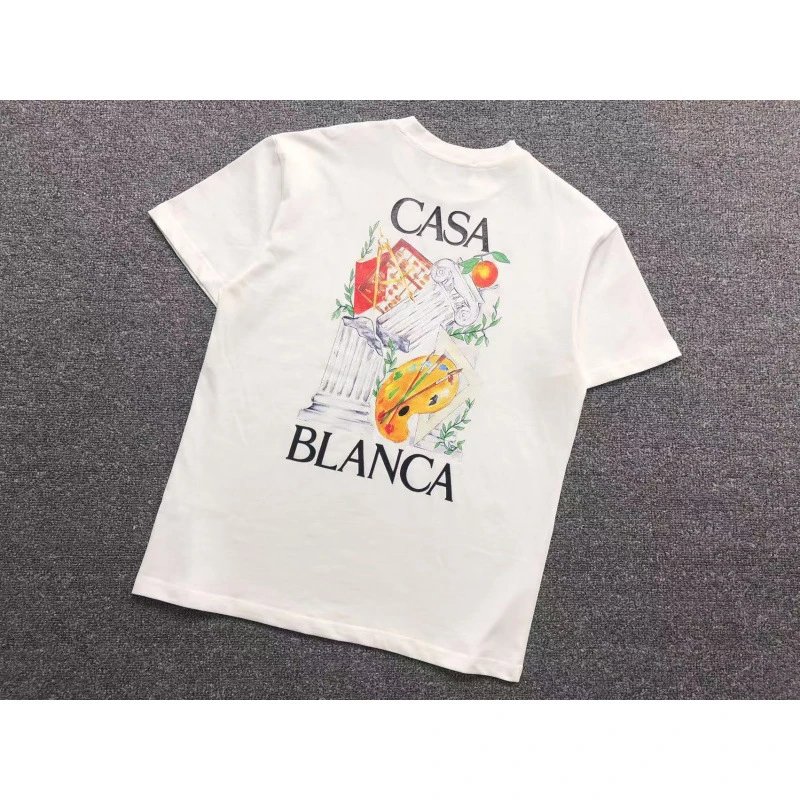Casablanca T-Shirts Graphic Print — 01 White