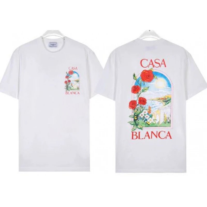 Casablanca T-Shirts Graphic Print — 833 white