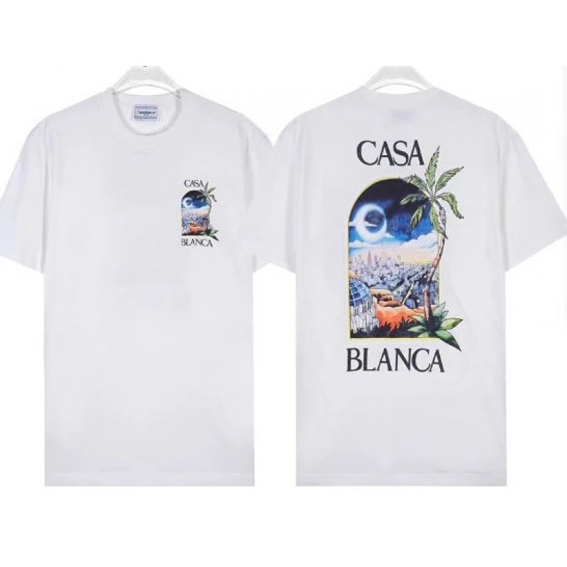 Casablanca T-Shirts Graphic Print — 828 white