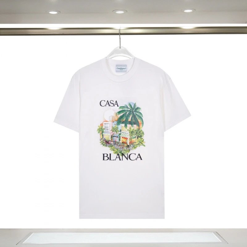 Casablanca T-Shirts Graphic Print — 866 White